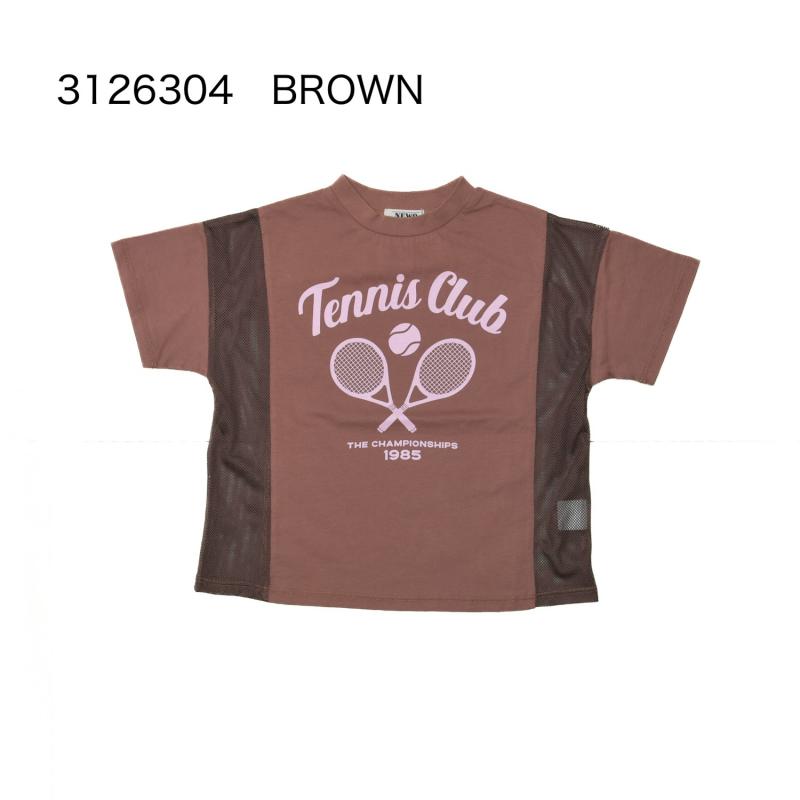 80~150【NEWO】テニス切替Tシャツ3126304