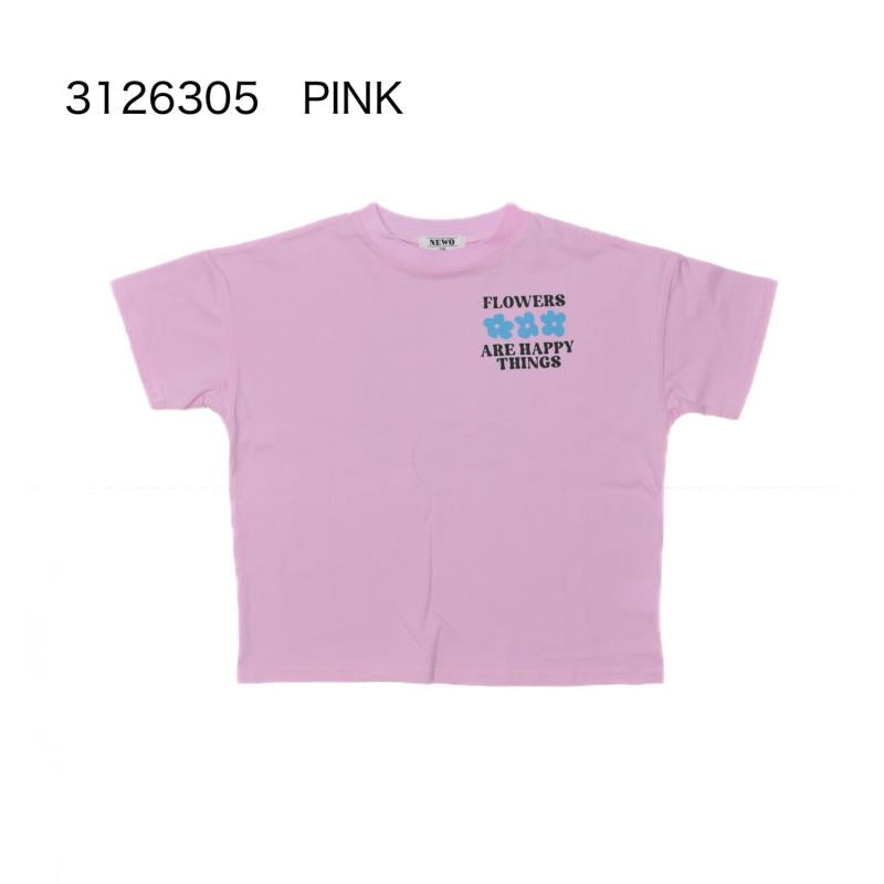 大人サイズ　S/Ⅿ【NEWO】フラワーTシャツ_3126305w