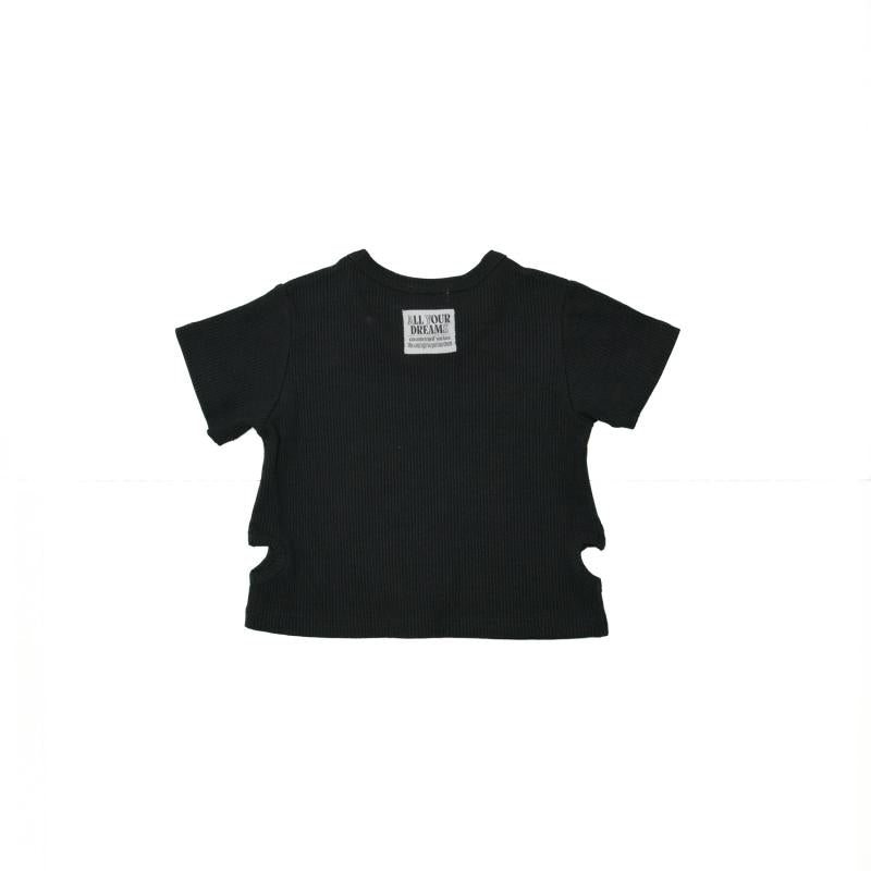 遊び心満載の子供服♪カットワークTシャツ♪90~150【NEWO】可愛いハートカットTシャツ3126313