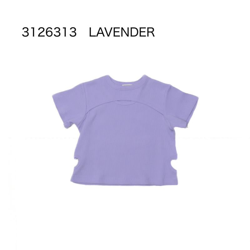 遊び心満載の子供服♪カットワークTシャツ♪90~150【NEWO】可愛いハートカットTシャツ3126313