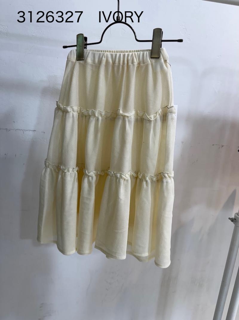 防蚊加工で快適な子供服♪90~150【NEWO】メッシュティアードスカート3126327