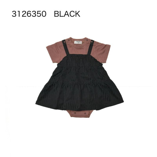 ベビー服♪70/80【NEWO】ストライプドッキングロンパス3126350