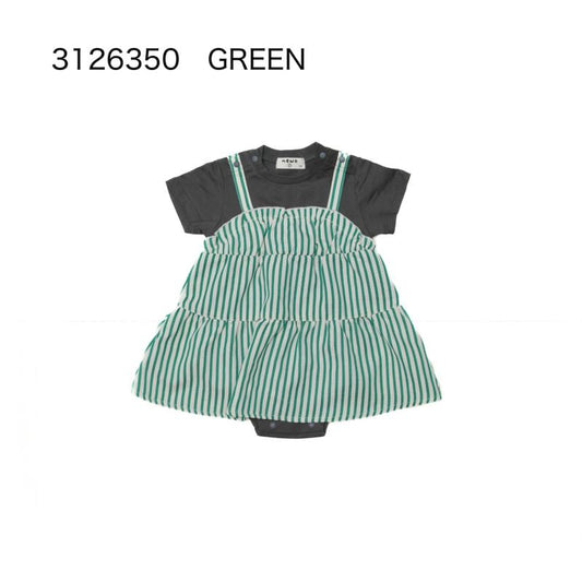 ベビー服♪70/80【NEWO】ストライプドッキングロンパス3126350
