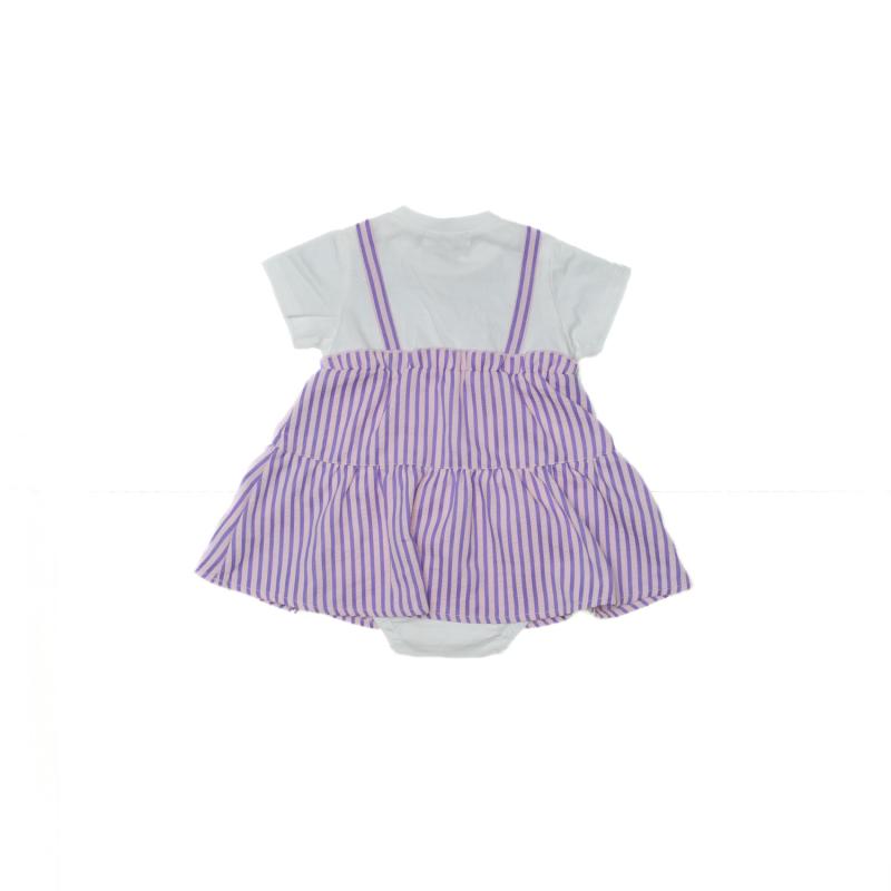 ベビー服♪70/80【NEWO】ストライプドッキングロンパス3126350