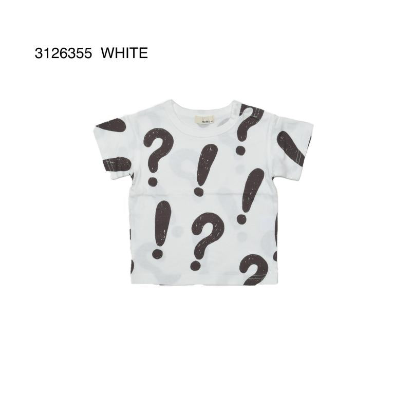 70~120【NEWO】びっくりはてな柄Tシャツ3126355