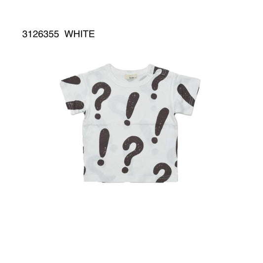 70~120【NEWO】びっくりはてな柄Tシャツ3126355
