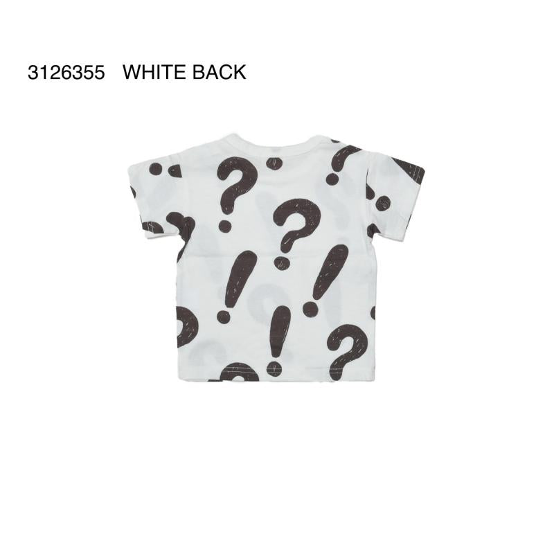 70~120【NEWO】びっくりはてな柄Tシャツ3126355