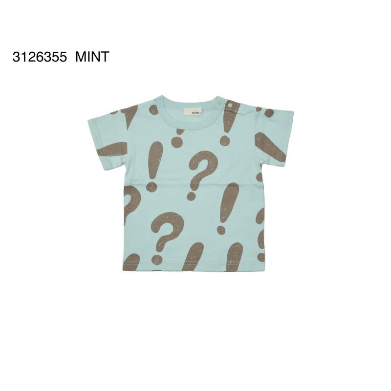 70~120【NEWO】びっくりはてな柄Tシャツ3126355