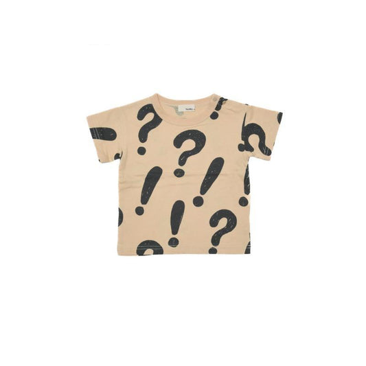 70~120【NEWO】びっくりはてな柄Tシャツ3126355