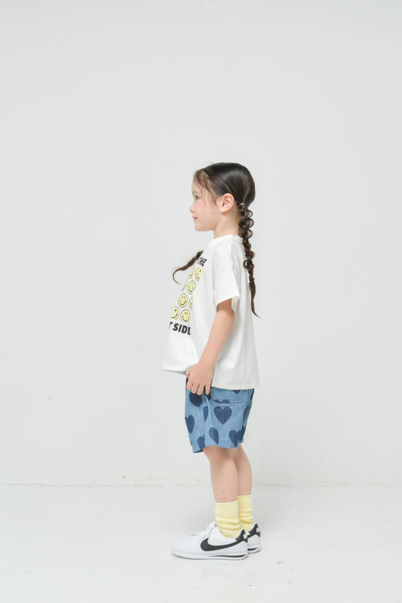 ☆接触冷感★天竺素材☆S/Ⅿ【NEWO】可愛いボックススマイルTシャツ3126401w