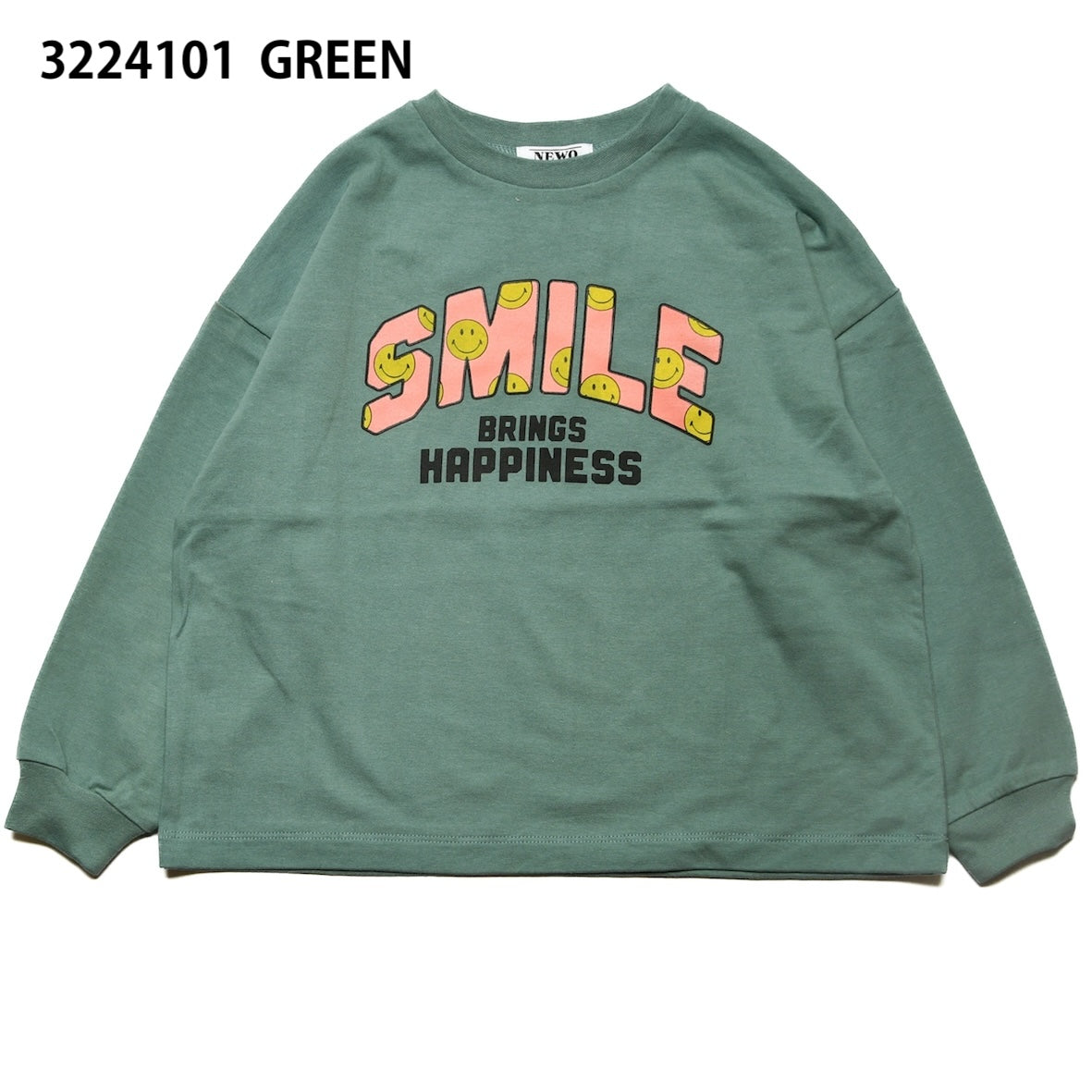【S/M】★NEWO/ネオ★スマイルロゴTシャツ （3224101w）
