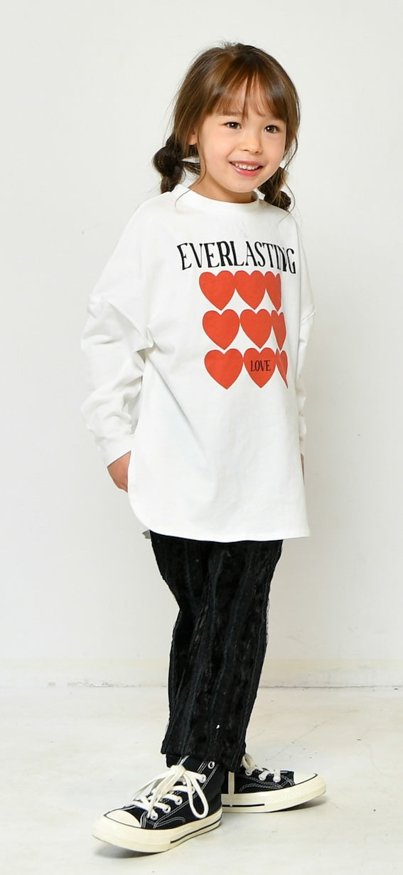 【S/M】★NEWO/ネオ★ハート・リボンTシャツ（3224104w）