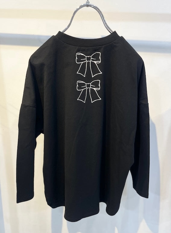 【S/M】★NEWO/ネオ★ハート・リボンTシャツ（3224104w）