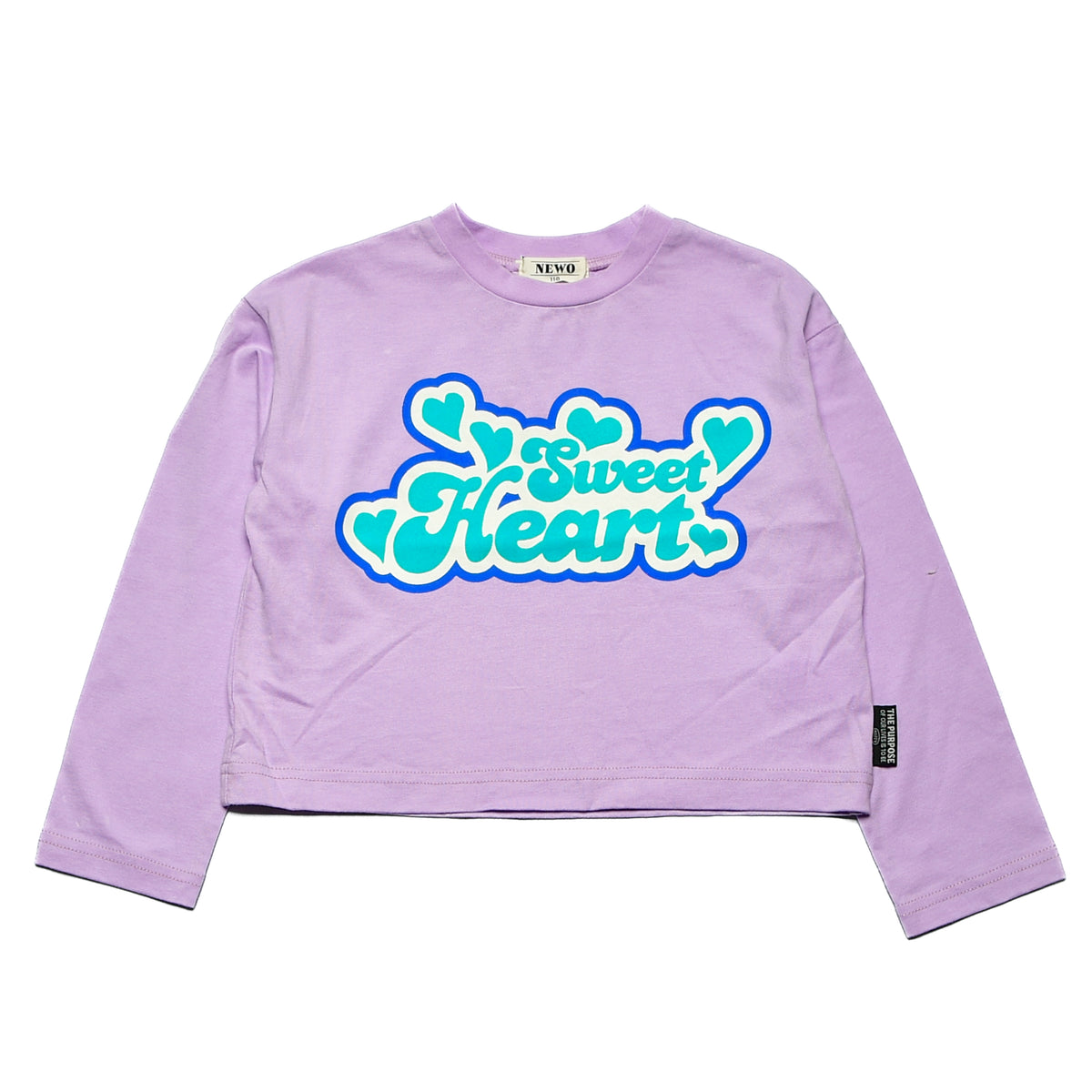 【90~120】★NEWO/ネオ★レトロロゴショート丈Tシャツ（3224105）