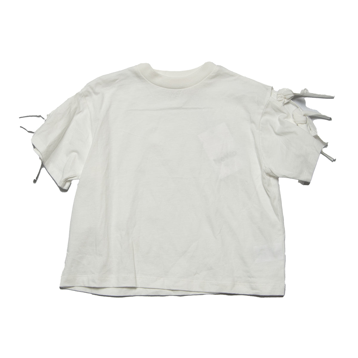 【S/M】袖リボンTシャツ 3524506W