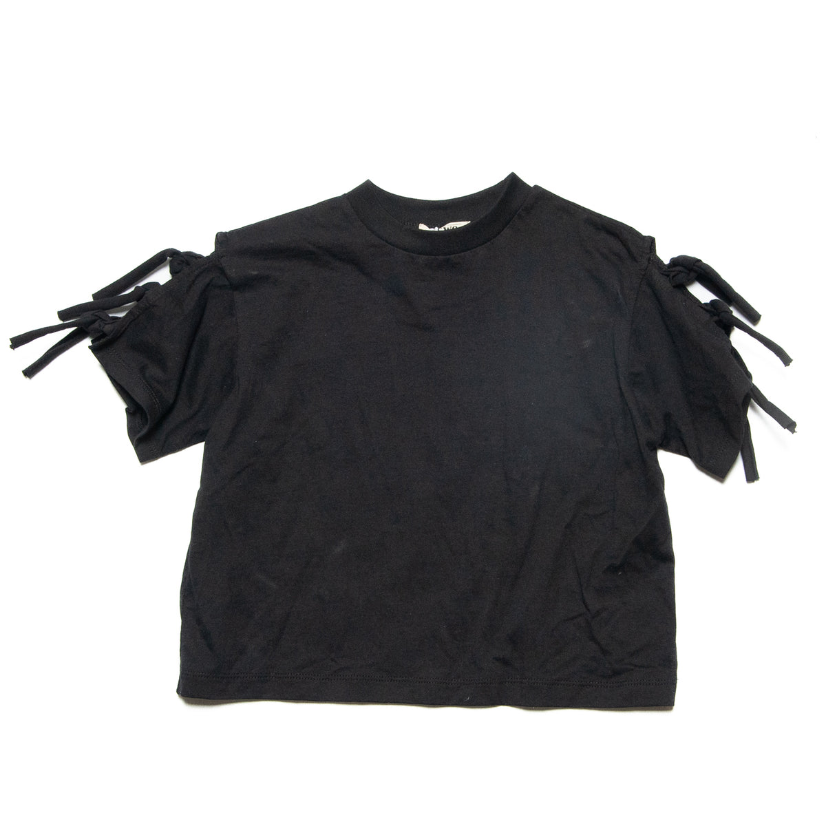 【S/M】袖リボンTシャツ 3524506W