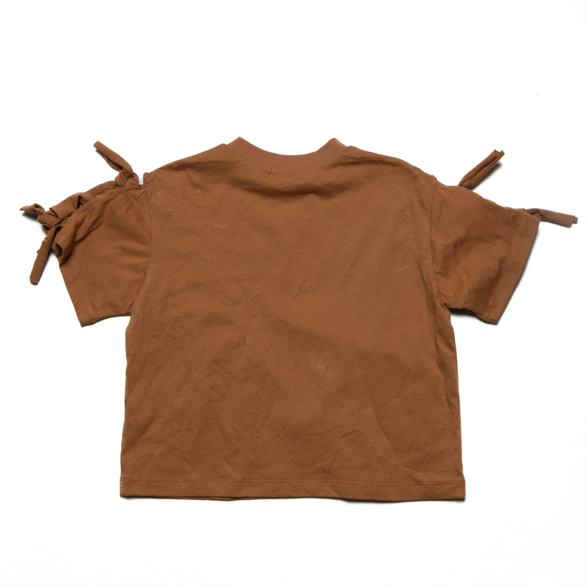 【S/M】袖リボンTシャツ 3524506W