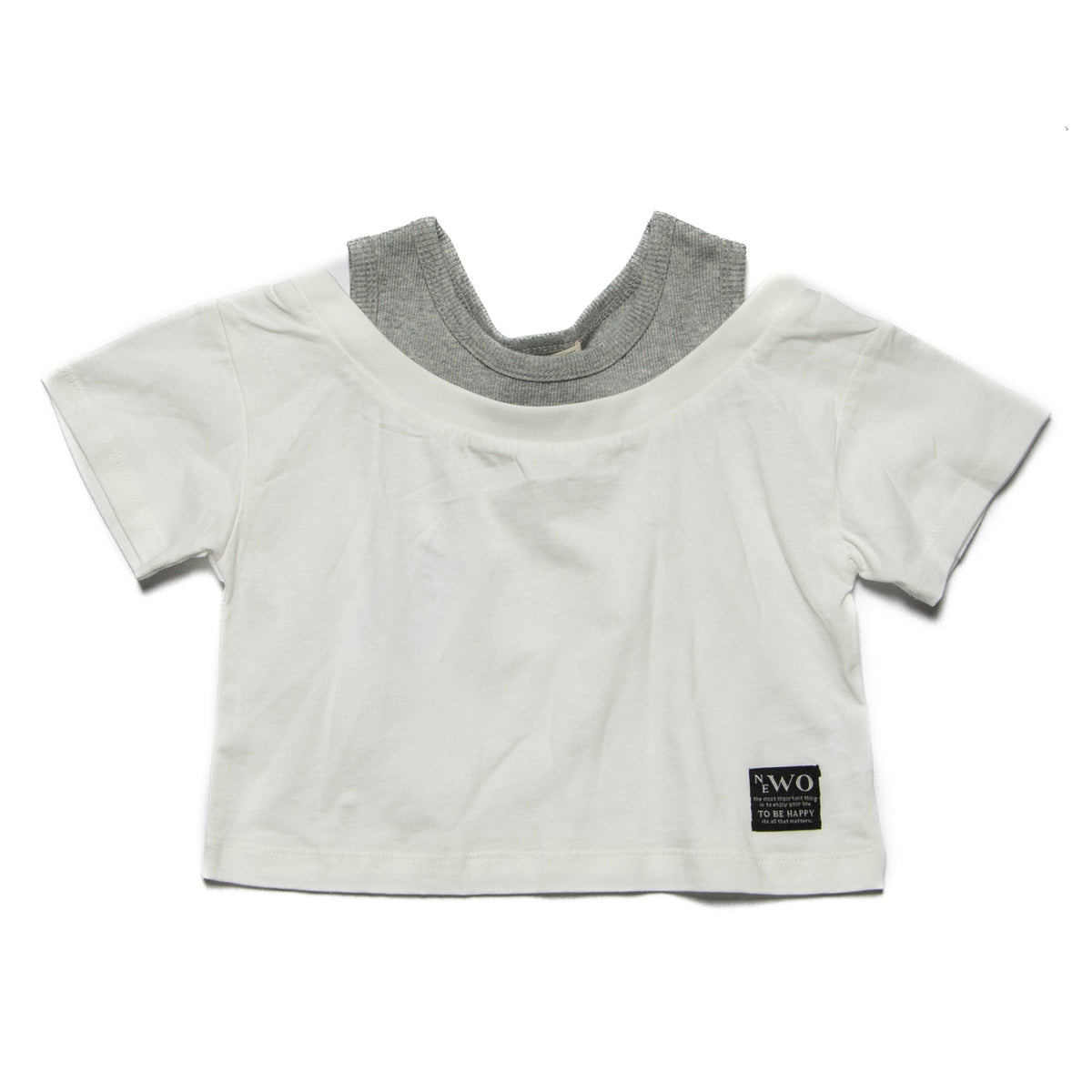 レイヤードTシャツ 女の子　かわいいTシャツ　3524507