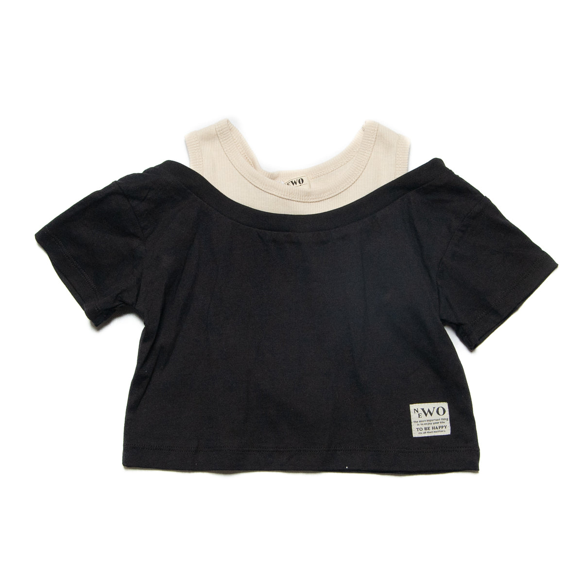 レイヤードTシャツ 女の子　かわいいTシャツ　3524507