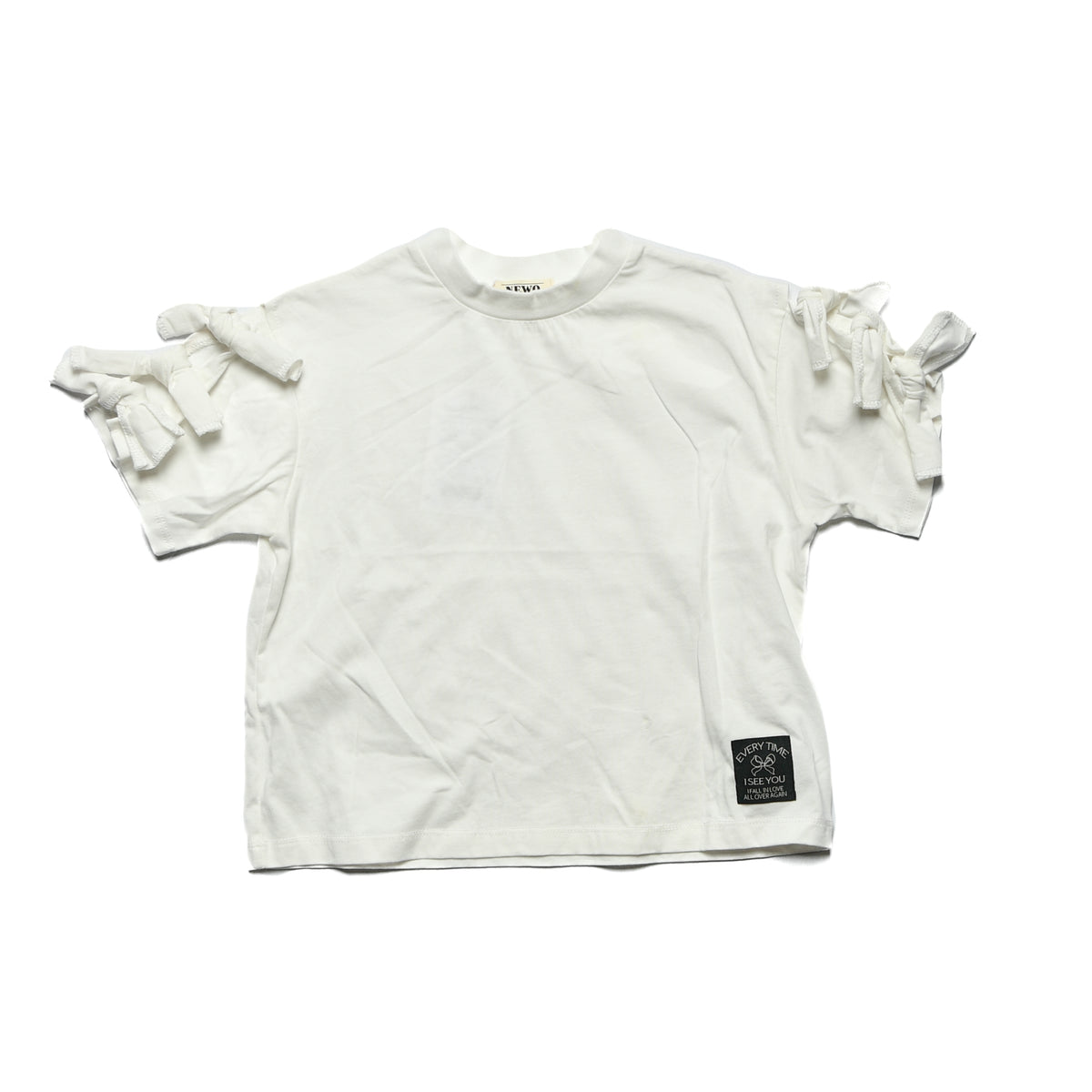 【NEWO・ネオ】リボンTシャツ｜S～M｜3525503W