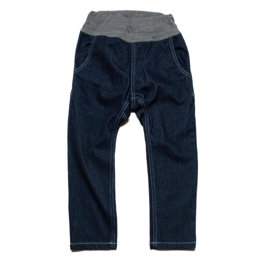 クセになるデニム【130~150】カットデニムサルエルパンツ★1124220j子供服 キッズサイズ