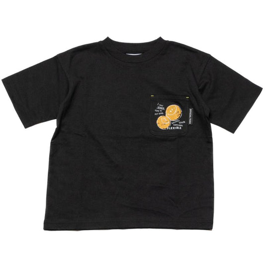 【S/M/L】スマイルロゴポケット Tシャツ★1124234m 大人サイズ 親子コーデ