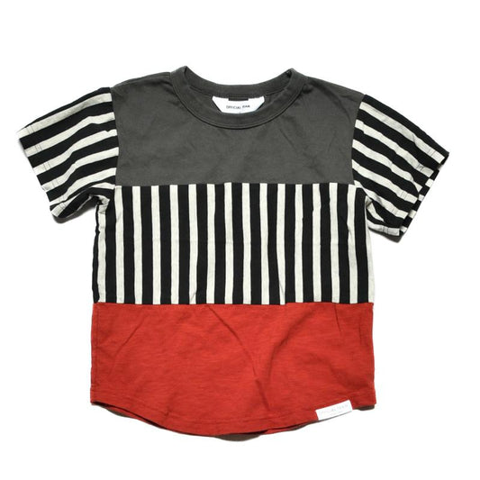 【S/M/L】スイッチングボーダーTシャツ★1124241m 大人サイズ 親子コーデ