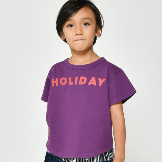 【130~150】製品染めシンプルロゴTシャツ★1124251j子供服 キッズサイズ